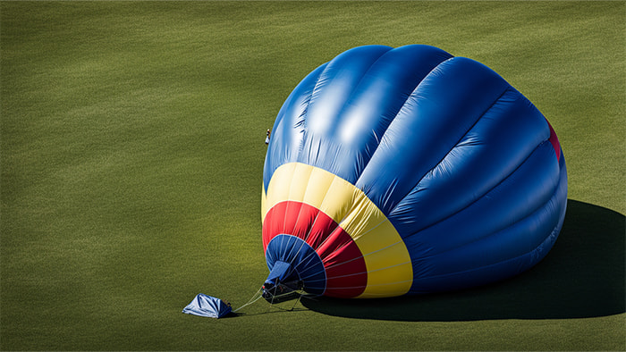 Deflated balloon, metaphor for the letdown of 10-year treasury bonds