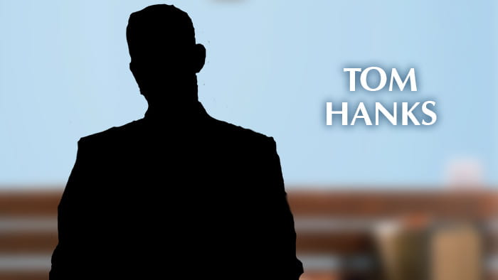 A silhouette representing Tom Hanks