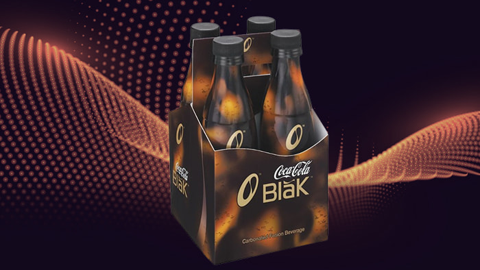 Bottles of Coca-Cola BlāK