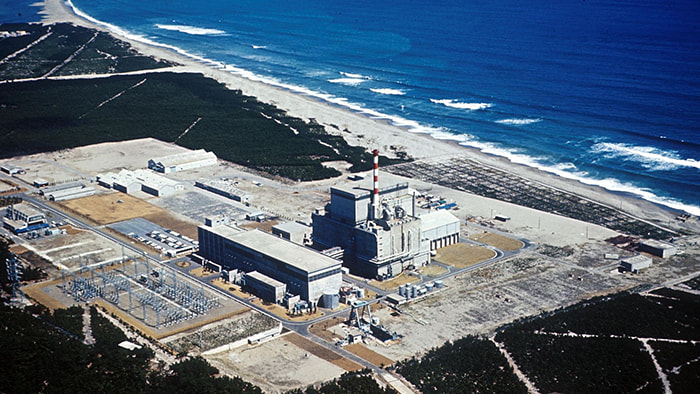 Aerial view of the Tokaimura nuclear facility in Japan