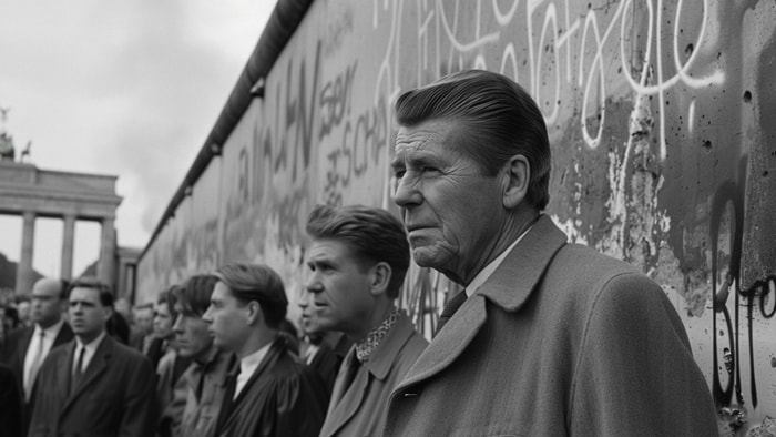 Ronald Reagan at the Berlin Wall