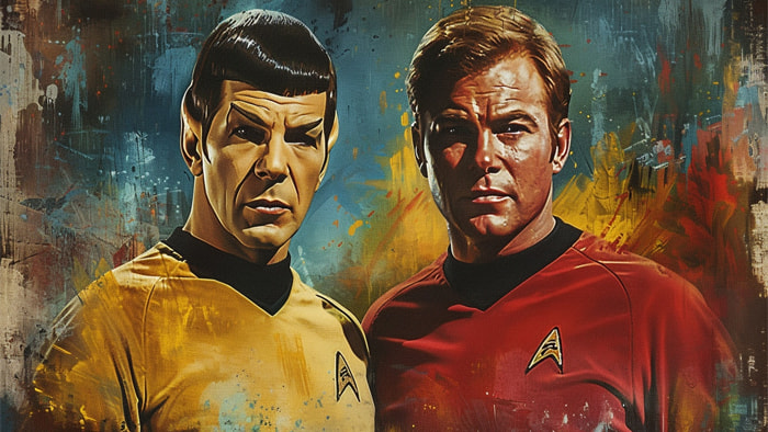 Captain Kirk and Scotty from Star Trek